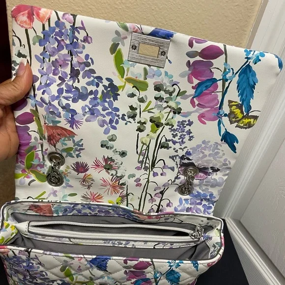 INC Floral and Butterfly print handbag - Picture 6 of 9